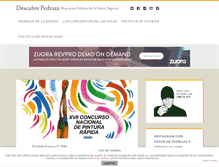 Tablet Screenshot of descubrepedraza.com